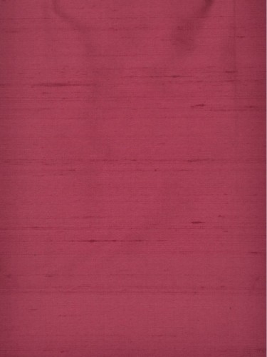 Oasis Solid Red Dupioni Silk Fabric Sample (Color: Cerise)
