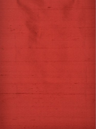 Oasis Solid Red Dupioni Silk Fabric Sample (Color: Crimson)