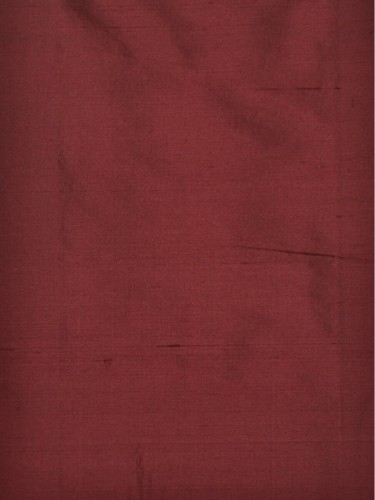 Oasis Solid Red Dupioni Silk Custom Made Curtains (Color: Rosewood)