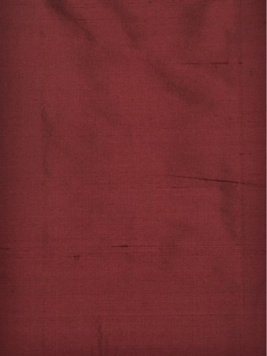 Oasis Solid Red Dupioni Silk Fabrics (Color: Rosewood)