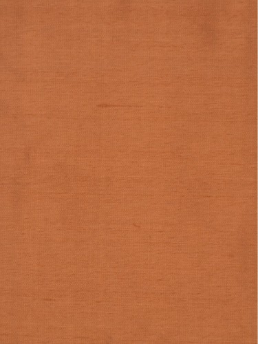 Oasis Solid Orange Dupioni Silk Fabric Sample (Color: Deep carrot orange)