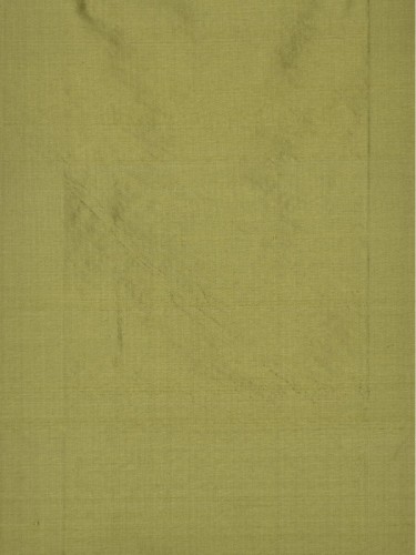 Oasis Solid Green Dupioni Silk Fabric Sample (Color: Apple green)