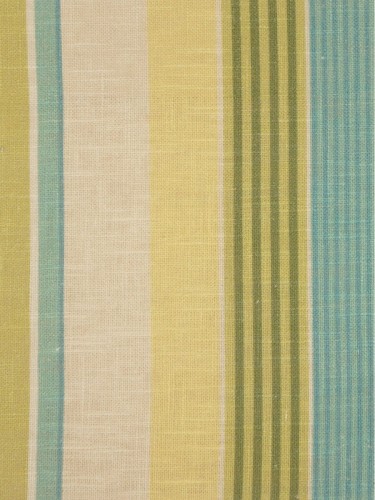 Phoebe Vertical Stripe Single Pinch Pleat Linen Curtains (Color: Dark turquoise)