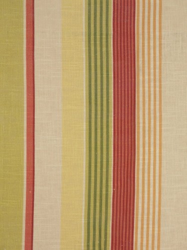 Phoebe Vertical Stripe Single Pinch Pleat Linen Curtains (Color: Thulian pink)