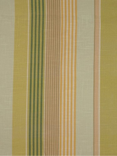 Phoebe Vertical Stripe Single Pinch Pleat Linen Curtains (Color: Medium spring bud)