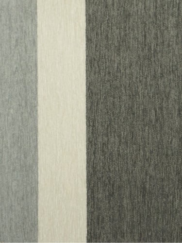 Petrel Vertical Stripe Versatile Pleat Chenille Curtains (Color: Cadet)