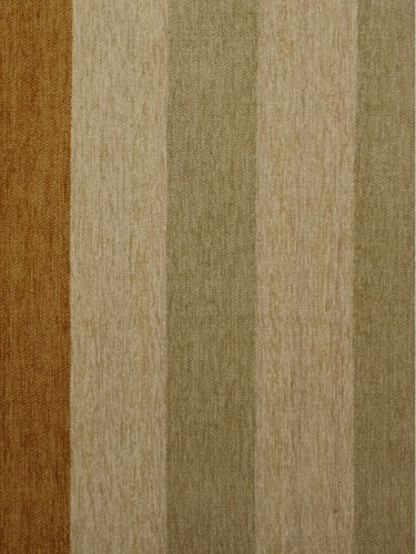 Petrel Vertical Stripe Versatile Pleat Chenille Curtains (Color: Alloy orange)