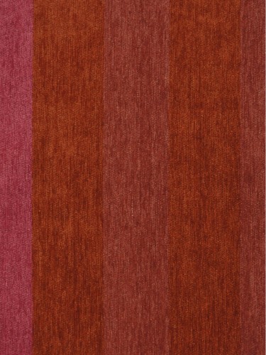 Petrel Vertical Stripe Single Pinch Pleat Chenille Curtains (Color: Brilliant rose)
