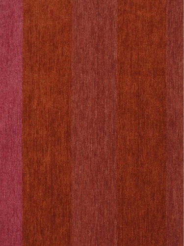 Petrel Vertical Stripe Chenille Fabric Sample (Color: Brilliant rose)