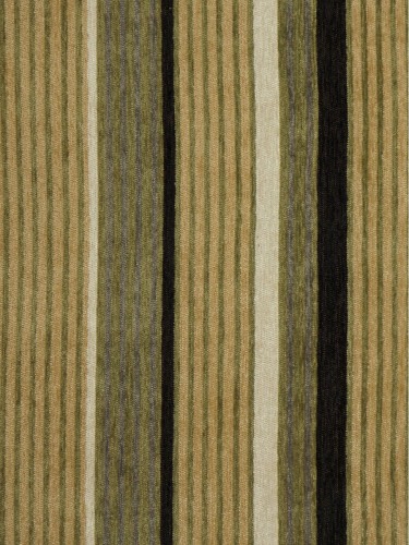 Petrel Heavy-weight Stripe Single Pinch Pleat Chenille Curtains (Color: Desert)