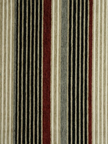Petrel Heavy-weight Stripe Chenille Custom Made Curtains (Color: Black)