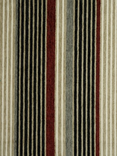 Petrel Heavy-weight Stripe Versatile Pleat Chenille Curtains (Color: Black)