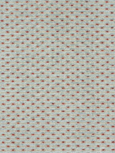 Coral Stylish Spots Chenille Fabric Sample (Color: Beau blue)