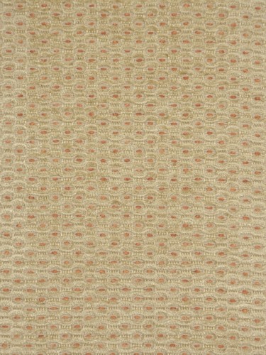 Coral Regular Spots Concealed Tab Top Chenille Curtains (Color: Vanilla)