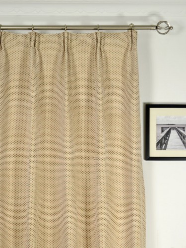 Coral Elegant Chenille Custom Made Curtains (Heading: Versatile Pleat)