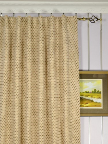 Coral Elegant Concealed Tab Top Chenille Curtains Heading Style