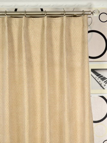 Coral Elegant Chenille Custom Made Curtains (Heading: Single Pinch Pleat)