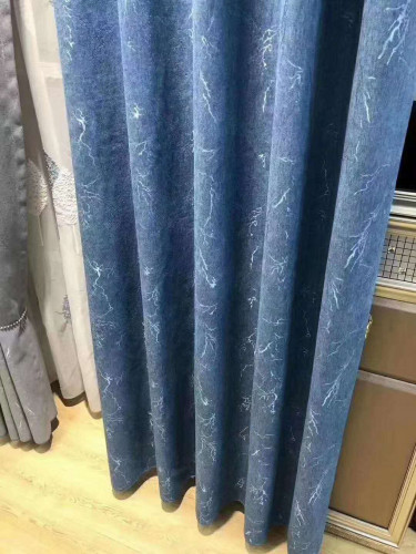 QYFL2020E On Sales Illawarra Velvet Custom Made Curtains(Color: Blue)