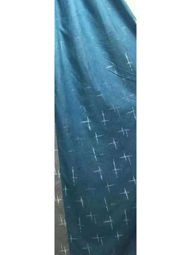 QYFL2020F On Sales Illawarra Velvet Custom Made Curtains(Color: Blue pattern two)
