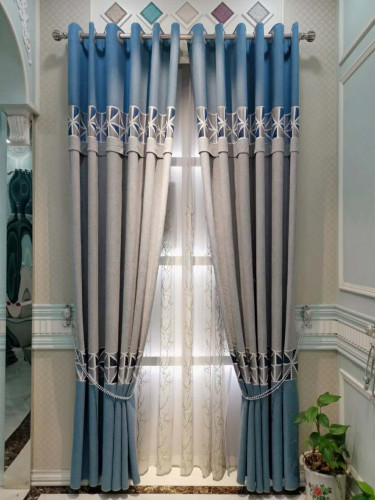 QYFL2020G On Sales Illawarra Velvet Custom Made Curtains(Color: Blue)