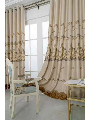 QYFL2020I On Sales Illawarra Faux Silk Custom Made Curtains(Color: Beige)
