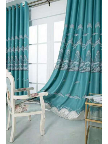 QYFL2020I On Sales Illawarra Faux Silk Custom Made Curtains(Color: Green)
