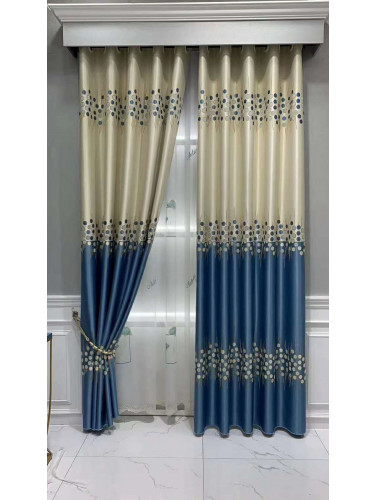 QYFL2020L On Sales Illawarra Luxurious Custom Made Curtains(Color: Blue)