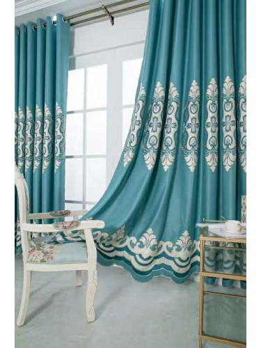 QYFL2020M On Sales Illawarra Faux Silk Custom Made Curtains(Color: Green)