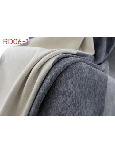 QYFLRDA On Sales Petrel Grey Stripe Chenille Custom Made Curtains