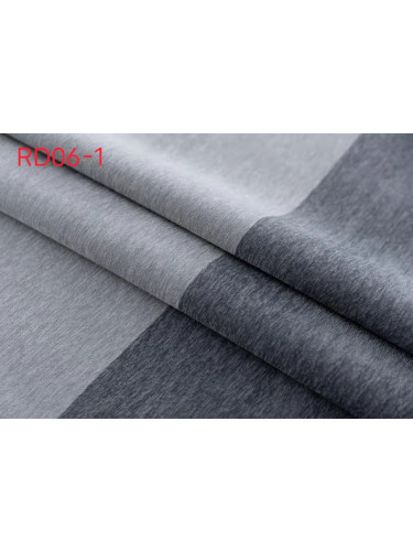 QYFLRDA On Sales Petrel Grey Stripe Chenille Custom Made Curtains