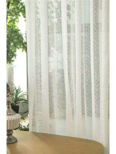 QYFLS2020A Kosciuszko Faux Linen Custom Made Sheer Curtains(Color: White)