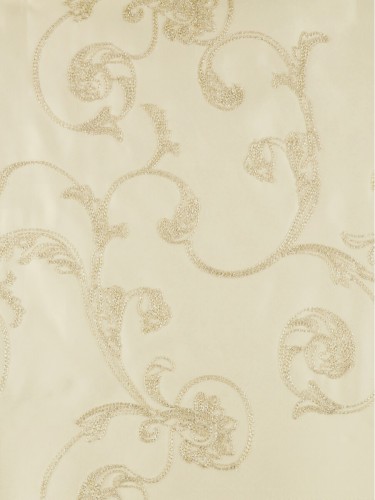 Darling Floral Embroidery Blackout Versatile Pleat Curtains QYJ212AA (Color: Desert Sand)