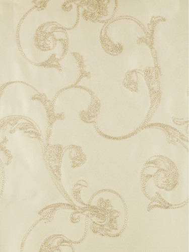 Darling Floral Embroidery Blackout Custom Made Curtains QYJ212A (Color: Desert Sand)