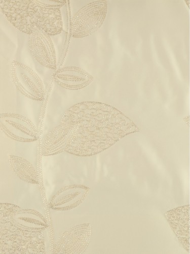Darling Floral Embroidery Blackout Custom Made Curtains QYJ212B (Color: Desert Sand)