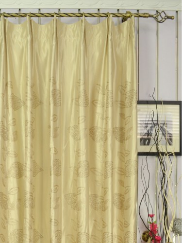 Darling Floral Embroidery Blackout Versatile Pleat Curtains QYJ212BA Heading Style