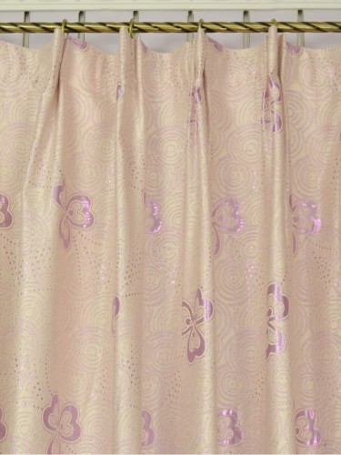 Murray Floral Jacquard Blackout Versatile Pleat Curtains QYJ320AA Fabric Details
