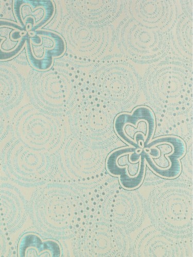 Murray Floral Jacquard Blackout Versatile Pleat Curtains QYJ320AA (Color: Linen)