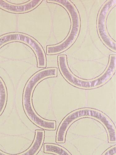 Murray Geometric Jacquard Blackout Fabric Samples QYJ320BS (Color: Almond)