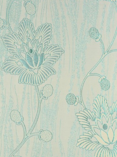 Murray Floral Jacquard Blackout Fabric Samples QYJ320CS (Color: Linen)