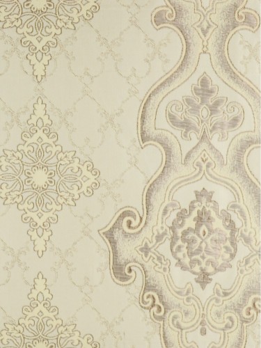 Murray Damask Jacquard Blackout Custom Made Curtains QYJ320D (Color: Cosmic Latte)