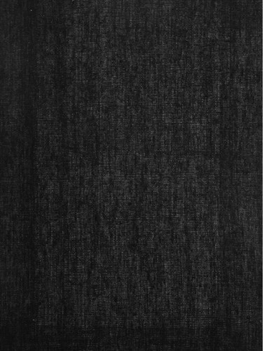 QYK246SBL Eos Linen Gray Black Solid Goblet Sheer Curtains (Color: Black)