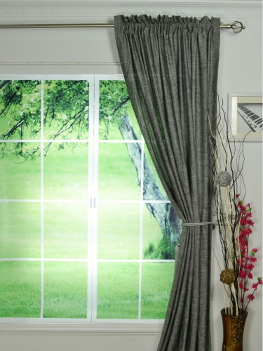 Qyk246sge Eos Linen Multi Color Solid Rod Pocket Sheer