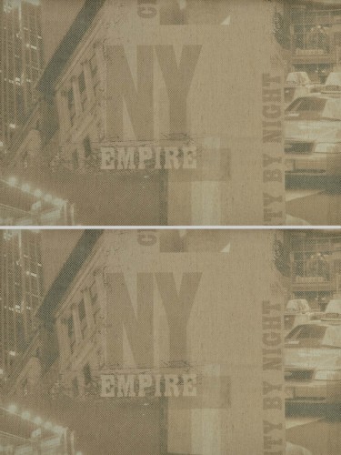 Eos NY Empire Printed Faux Linen Custom Made Curtains (Color: Dark Tan)