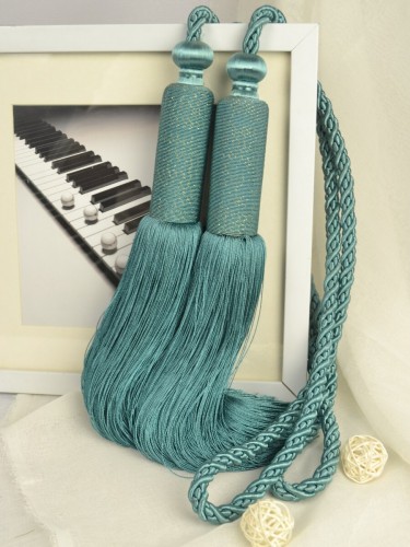 5 Colors QYM08 Curtain Tassel Tiebacks (Color: Dark Blue)