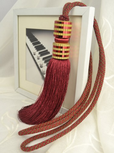 6 Colors QYM23 Curtain Tassel Tiebacks (Color: Red)