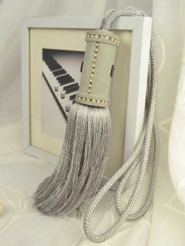 6 Colors QYM29 Curtain Tassel Tiebacks (Color: Gray)