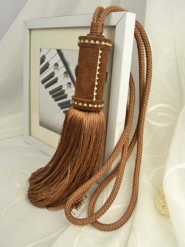 6 Colors QYM29 Curtain Tassel Tiebacks (Color: Light Brown)