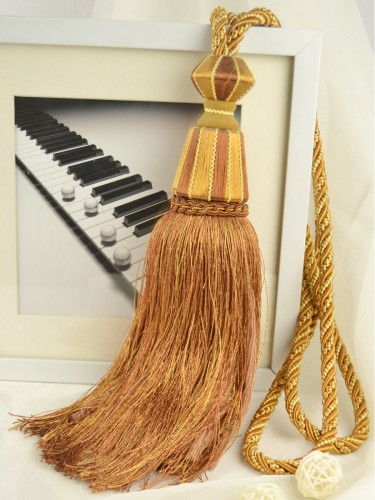 9 Colors QYM32 Curtain Tassel Tiebacks (Color: Orange)