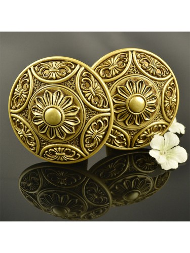 4 Colors QYN14 Resin European-style Curtain Tie Back Hold Backs (Color: Rub Gold)