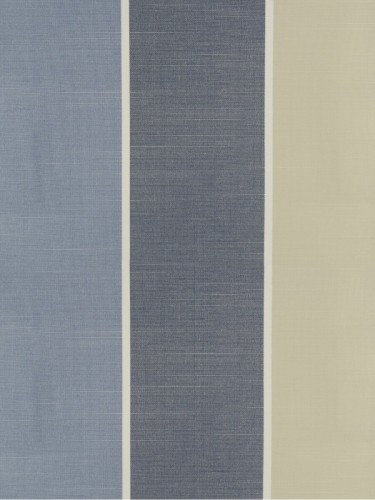 QYQ135C Modern Big Striped Yarn Dyed Custom Made Curtains (Color: Gray Blue)